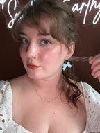 Floral Ribbons, in Blue by Shop Something Earthy