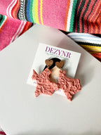 Floral Texas in Mauve Earrings La Vie Bien Floral Texas in Mauve