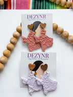 Floral Texas in Mauve Earrings La Vie Bien Floral Texas in Mauve