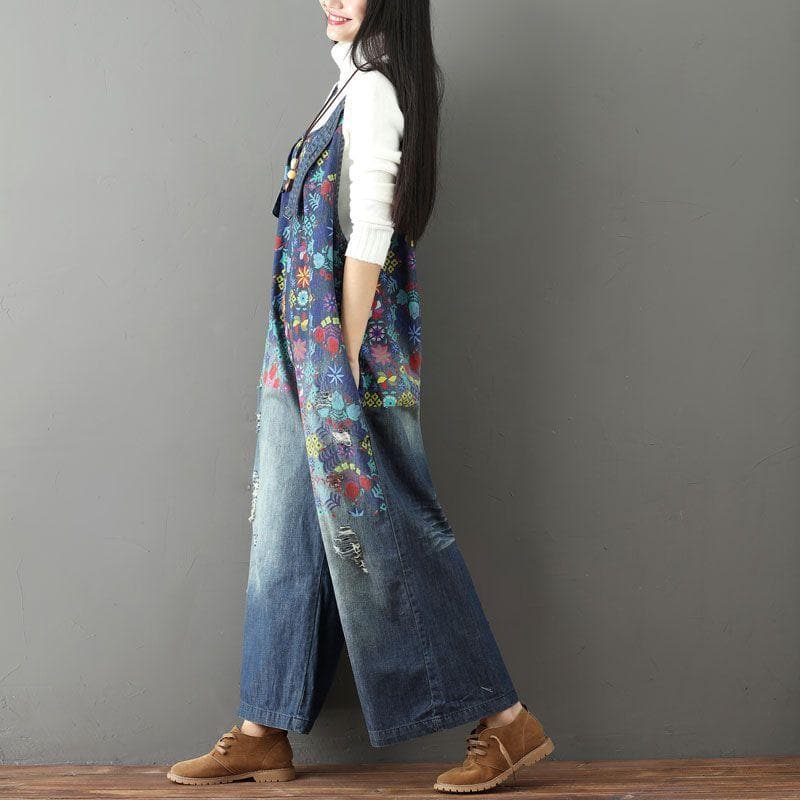 Floral Vintage 90s Overall