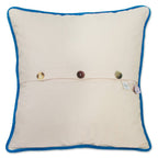 Florida Hand - Embroidered Pillow Pillows La Vie Bien Florida Hand - Embroidered Pillow