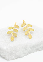 Flourish Vine Leaf Earrings by Ethical Trade Co