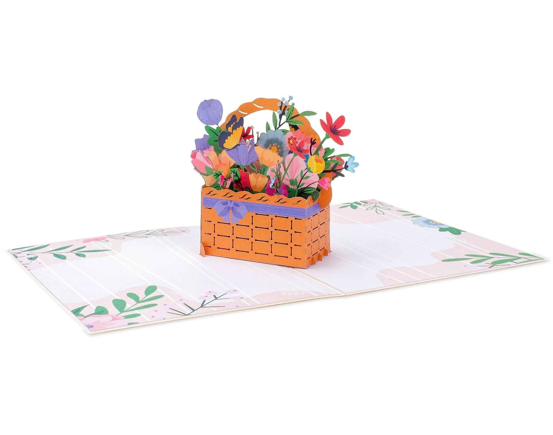 Flower Basket Pop Up Card by Paper Love