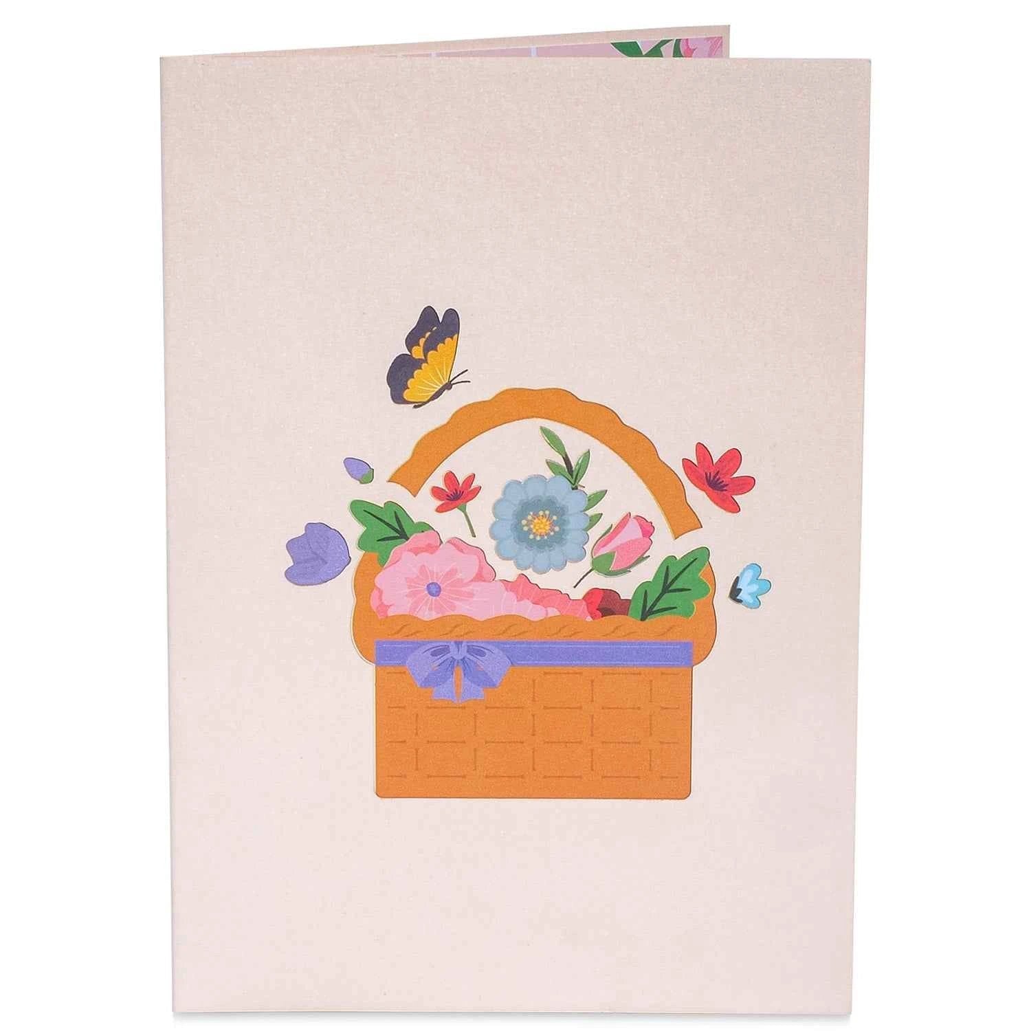 Flower Basket Pop Up Card by Paper Love