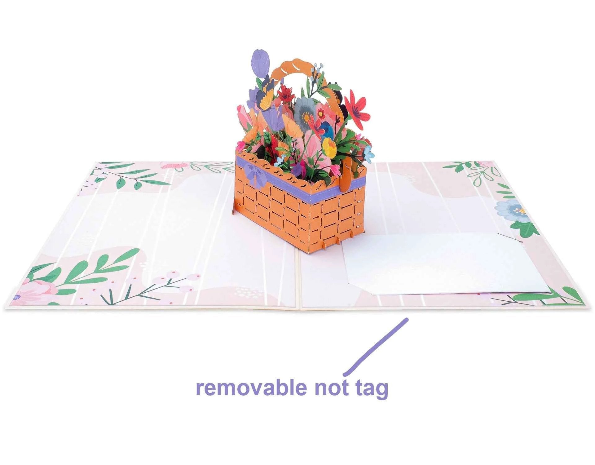 Flower Basket Pop Up Card by Paper Love