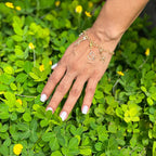 Flower gold charm by Alegria Accessories Inc