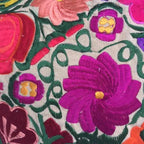 Flower Fields Embroidered Pillow Cover - Guatemala Decor La Vie Bien Flower Fields Embroidered Pillow Cover - Guatemala