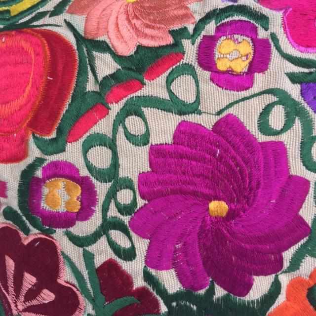Flower Fields Embroidered Pillow Cover - Guatemala Decor La Vie Bien Flower Fields Embroidered Pillow Cover - Guatemala