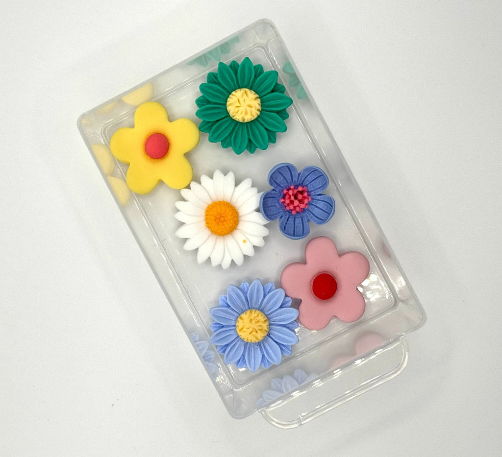 Colorful Flower Magnets (Set of 3) by Why Begin