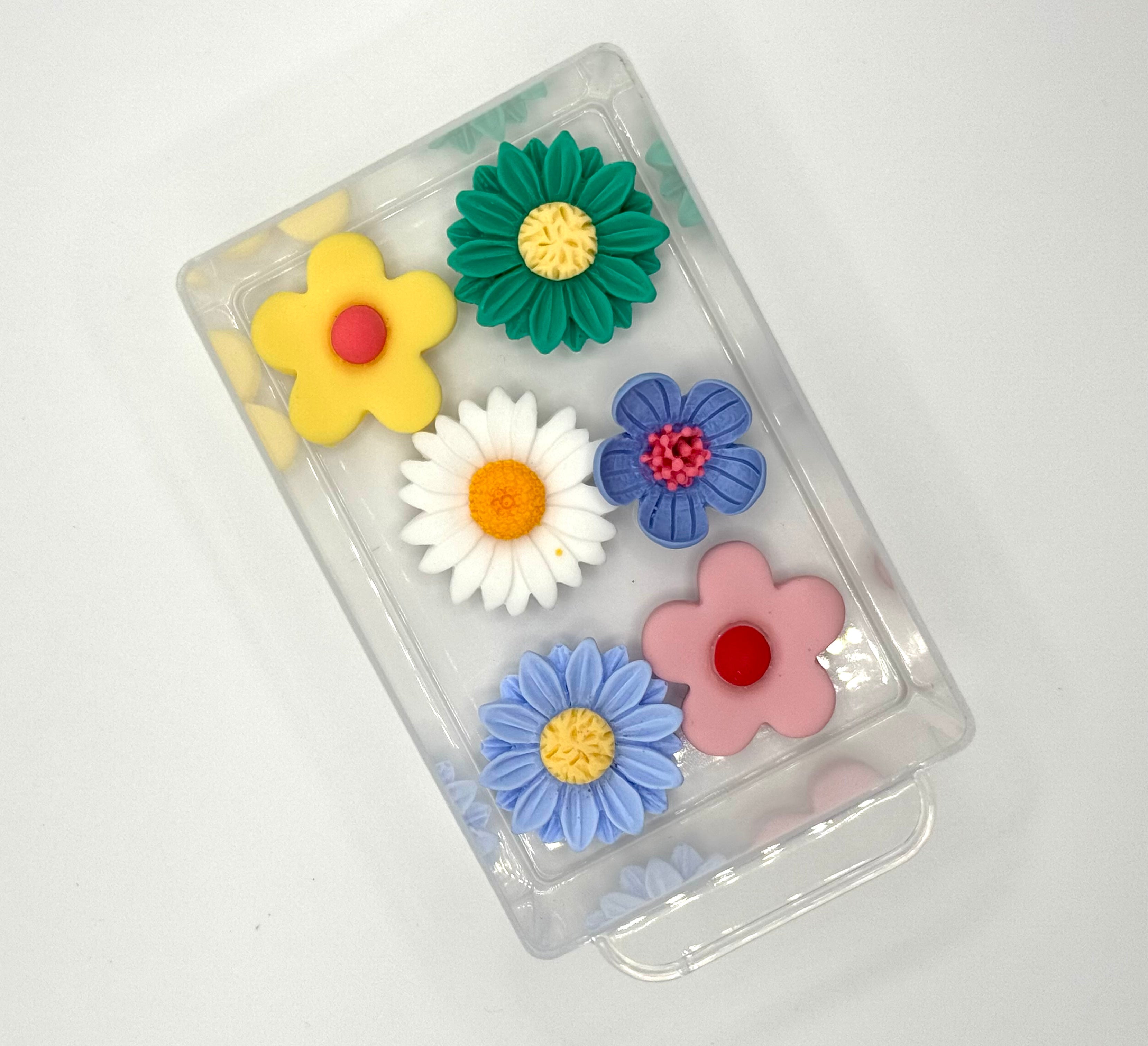Colorful Flower Magnets (Set of 3)