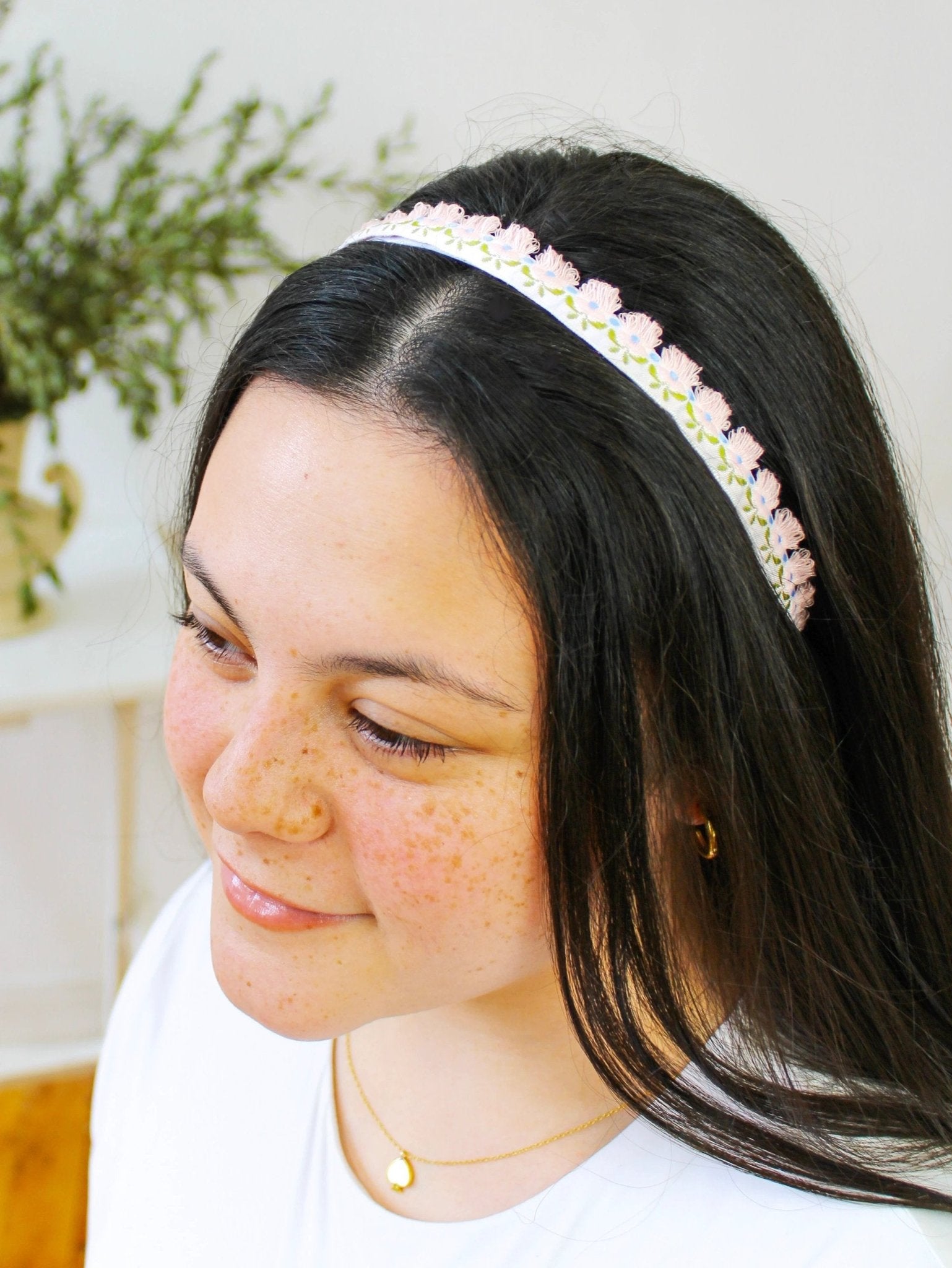 Flower Garden Skinny Headband by Ash & Rose