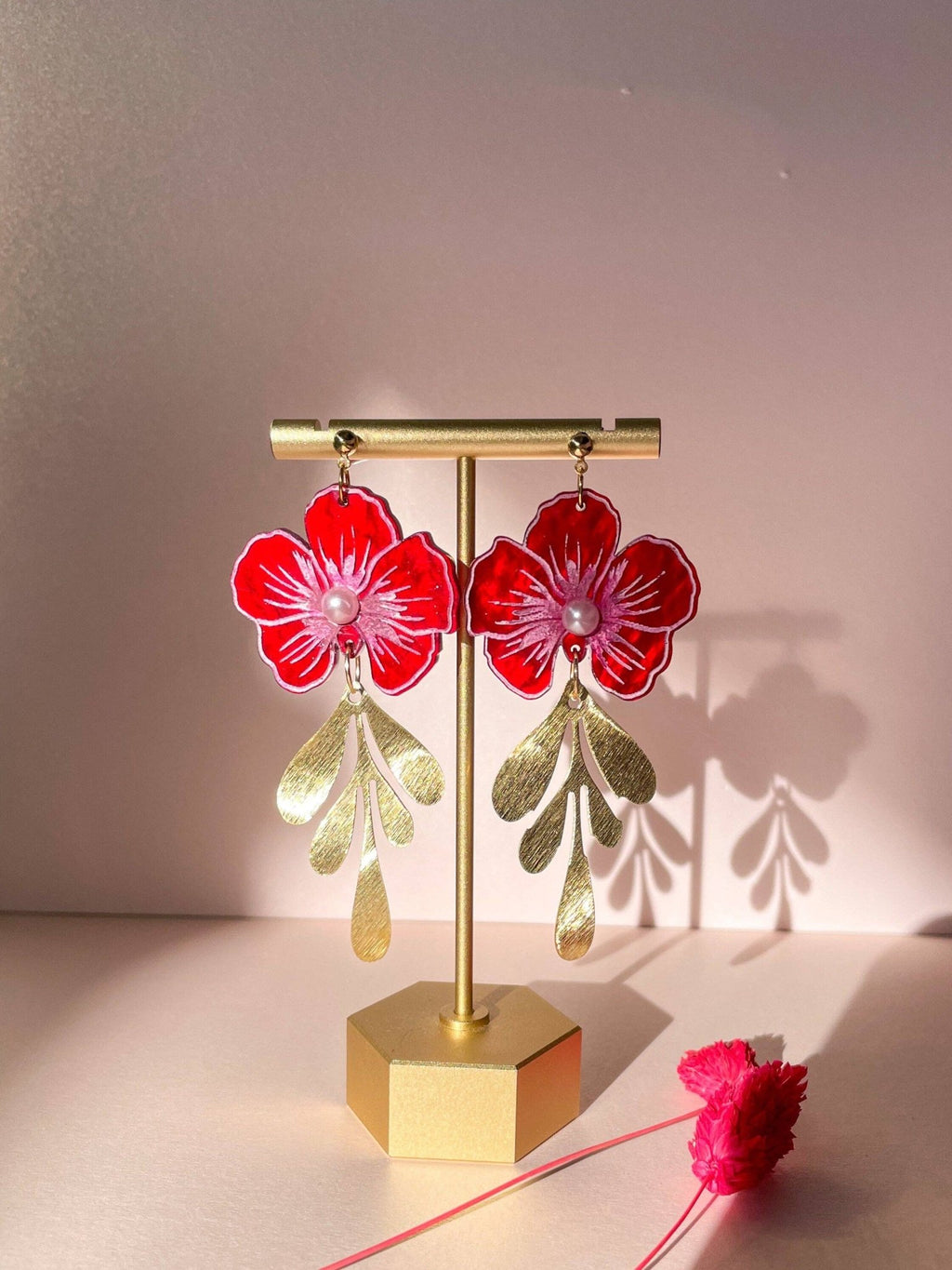 Flower of Luck Acrylic Earrings Earrings La Vie Bien Flower of Luck Acrylic Earrings