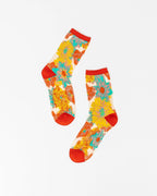 Flower Power Sheer Crew Sock by Sock Candy