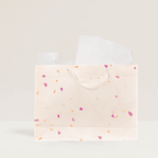 Flower Purple Petal Gift Bag (Handmade Seed Paper + Ribbon) La Vie Bien Flower Purple Petal Gift Bag (Handmade Seed Paper + Ribbon)
