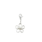 Flower silver charm by Alegria Accessories Inc