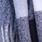 Fluffy Plaid Tassel Trim Scarf Scarves & Bandanas La Vie Bien Fluffy Plaid Tassel Trim Scarf