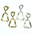 Folded Ribbon Stud Earrings