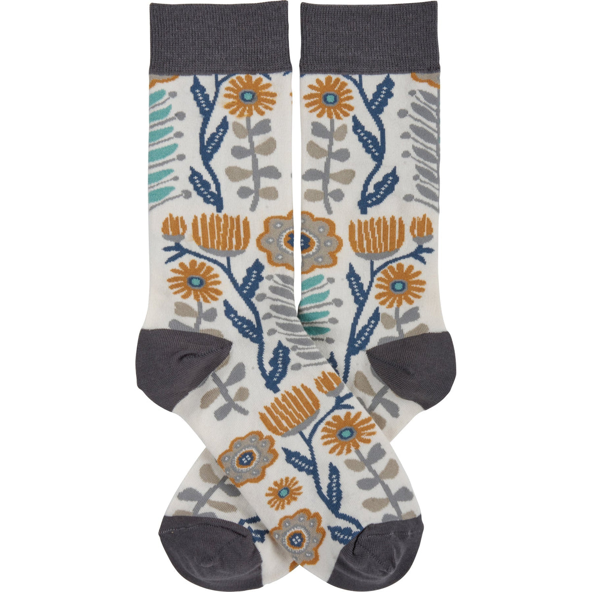 Folk Art Socks and Notebook Bundle Notebook La Vie Bien Folk Art Socks and Notebook Bundle