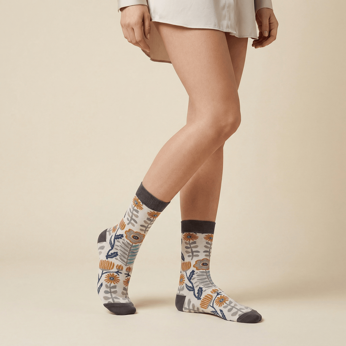 Folk Art Socks and Notebook Bundle Notebook La Vie Bien Folk Art Socks and Notebook Bundle