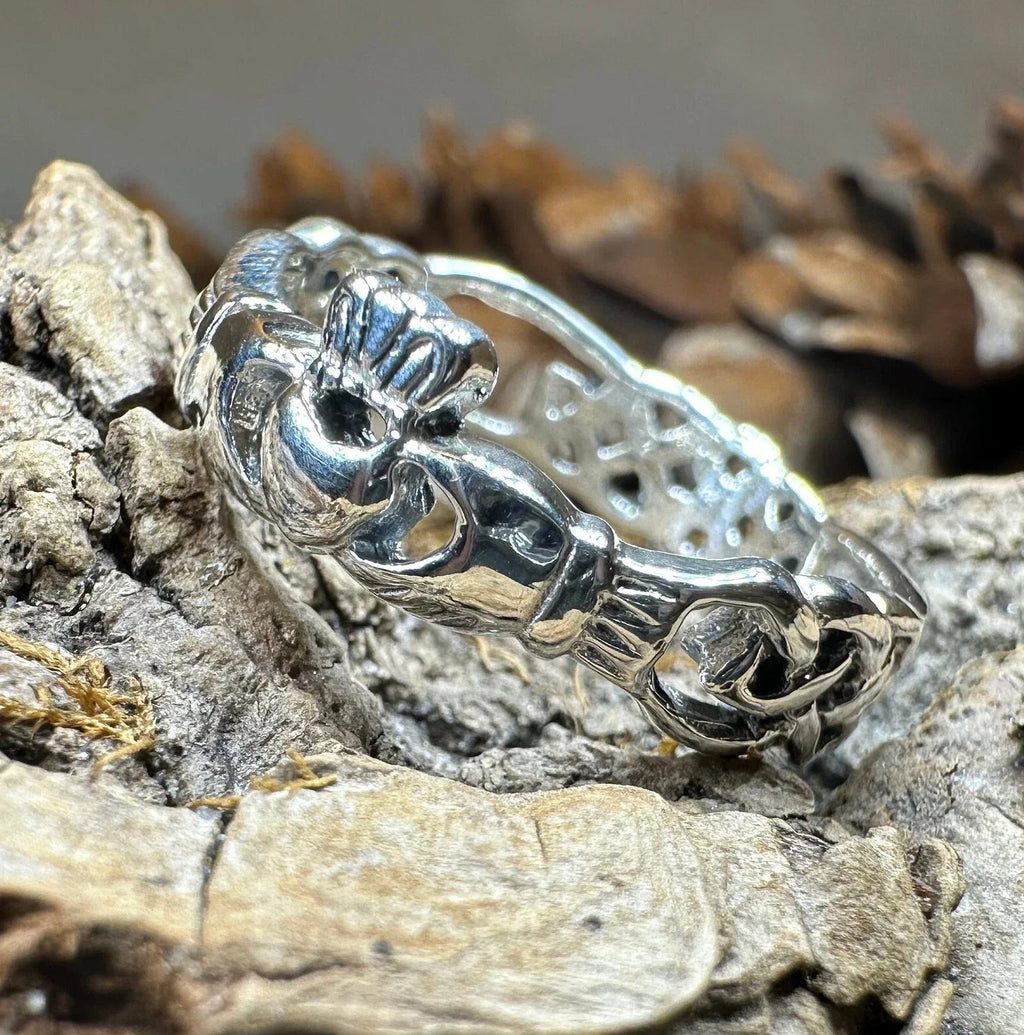Folklore Irish Claddagh Ring in Sterling Silver Ring La Vie Bien Folklore Irish Claddagh Ring in Sterling Silver