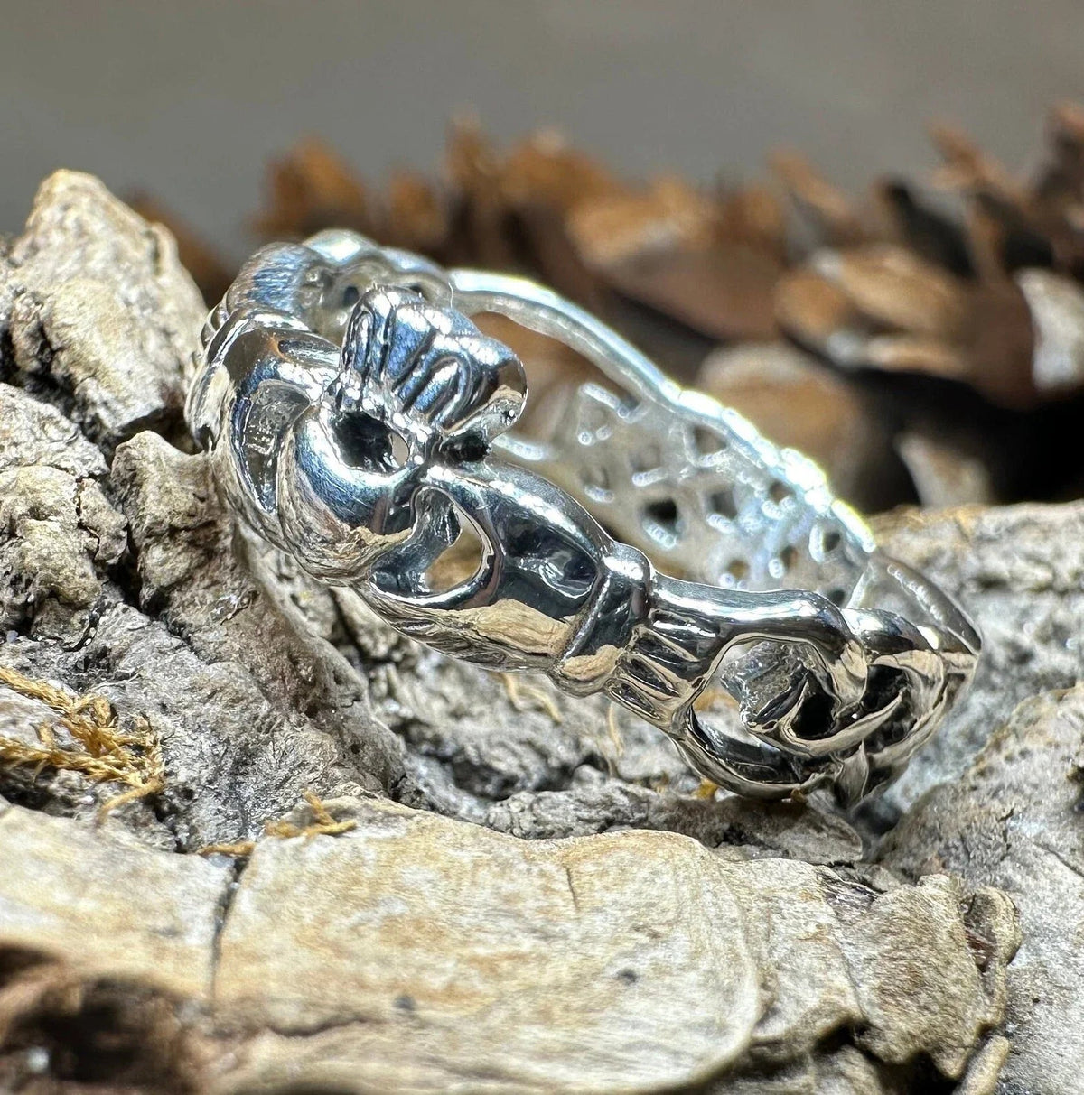 Folklore Irish Claddagh Ring in Sterling Silver Ring La Vie Bien Folklore Irish Claddagh Ring in Sterling Silver