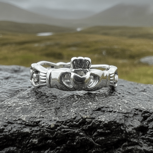 Folklore Irish Claddagh Ring in Sterling Silver Ring La Vie Bien Folklore Irish Claddagh Ring in Sterling Silver