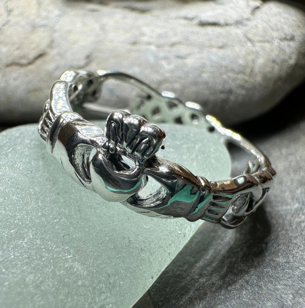 Folklore Irish Claddagh Ring in Sterling Silver Ring La Vie Bien Folklore Irish Claddagh Ring in Sterling Silver