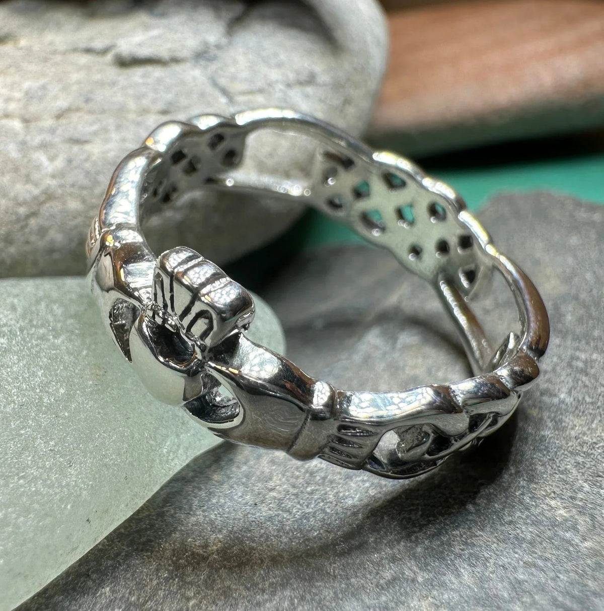 Folklore Irish Claddagh Ring in Sterling Silver Ring La Vie Bien Folklore Irish Claddagh Ring in Sterling Silver