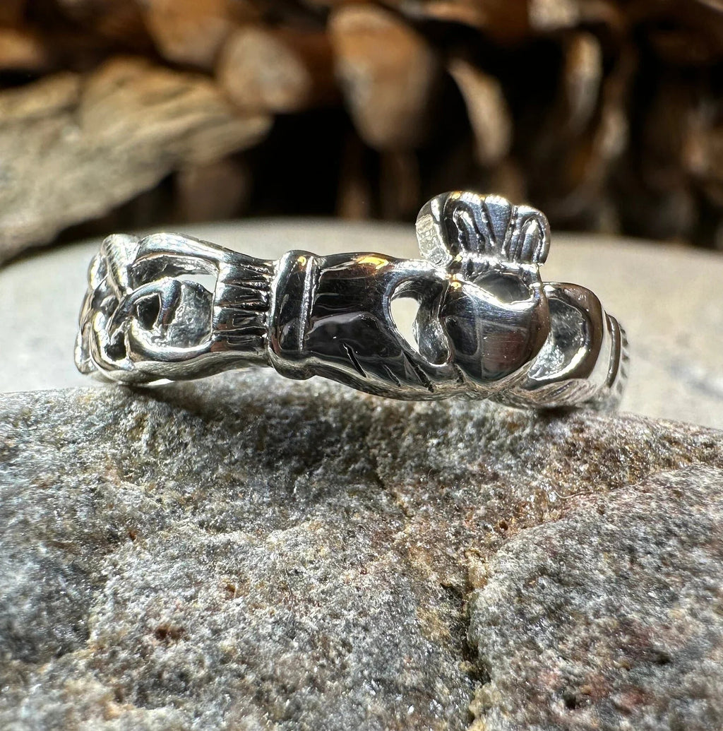 Folklore Irish Claddagh Ring in Sterling Silver Ring La Vie Bien Folklore Irish Claddagh Ring in Sterling Silver