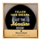 Follow Your Dreams Glass Dome Paperweight | In a Gift Box by The Bullish Store