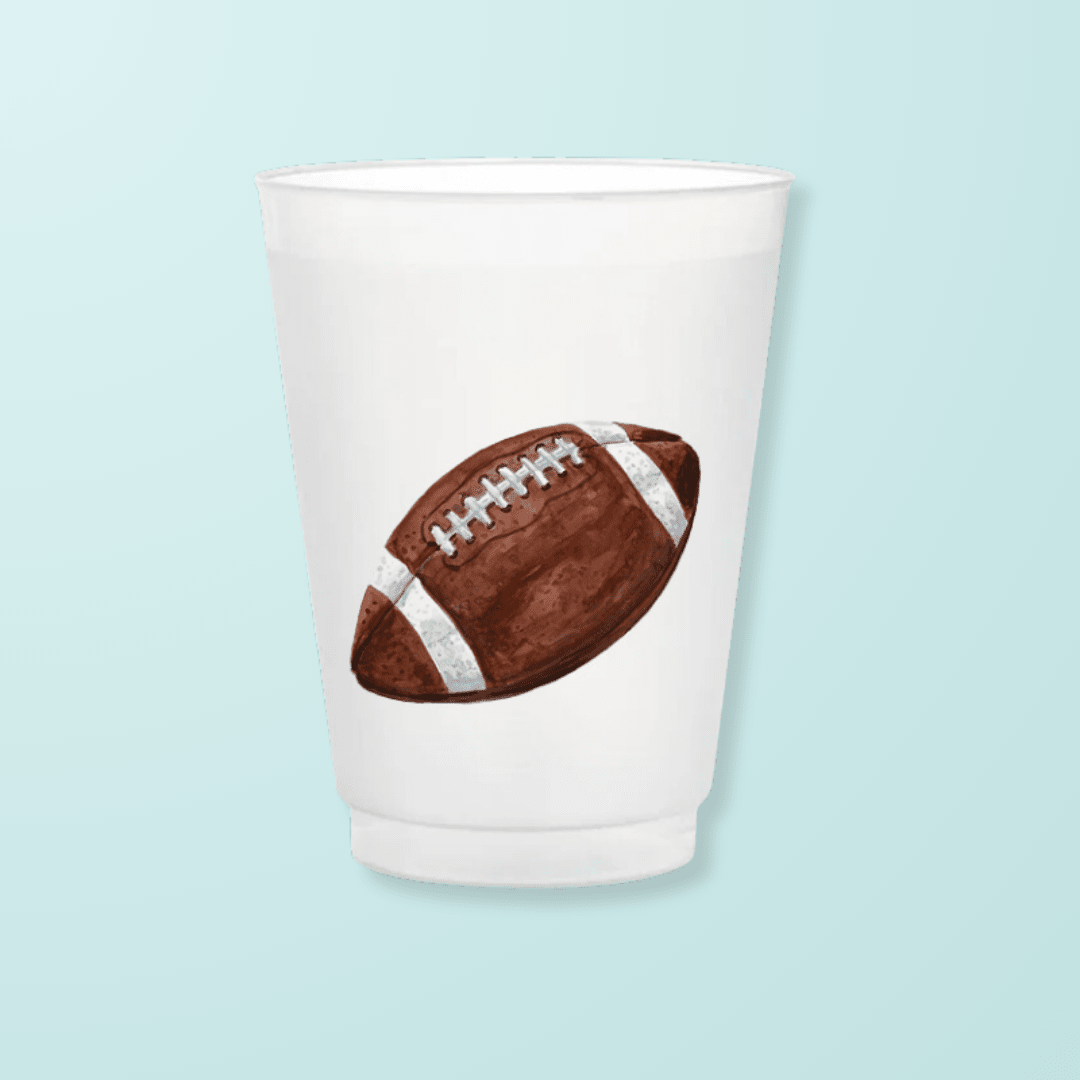 Football Frosted Cups Frosted Cups La Vie Bien Football Frosted Cups