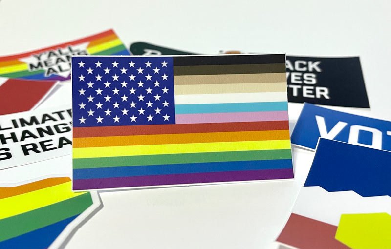 "FOR ALL" U.S. Flag Sticker Sticker La Vie Bien "FOR ALL" U.S. Flag Sticker