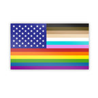 "FOR ALL" U.S. Flag Sticker Sticker La Vie Bien "FOR ALL" U.S. Flag Sticker