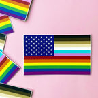 "FOR ALL" U.S. Flag Sticker Sticker La Vie Bien "FOR ALL" U.S. Flag Sticker