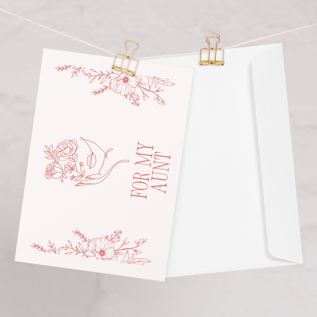 For my aunt Greeting card