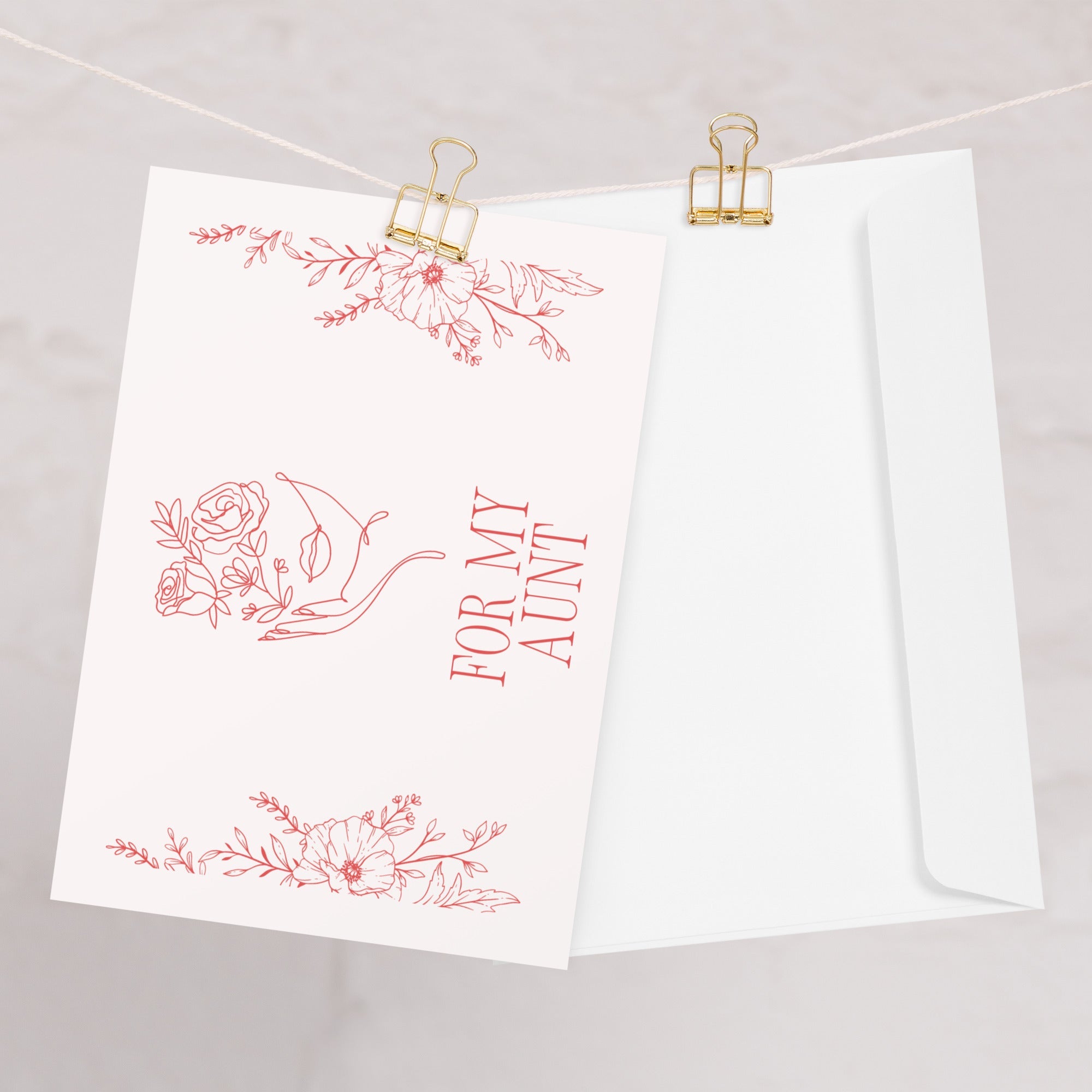 For my aunt Greeting card