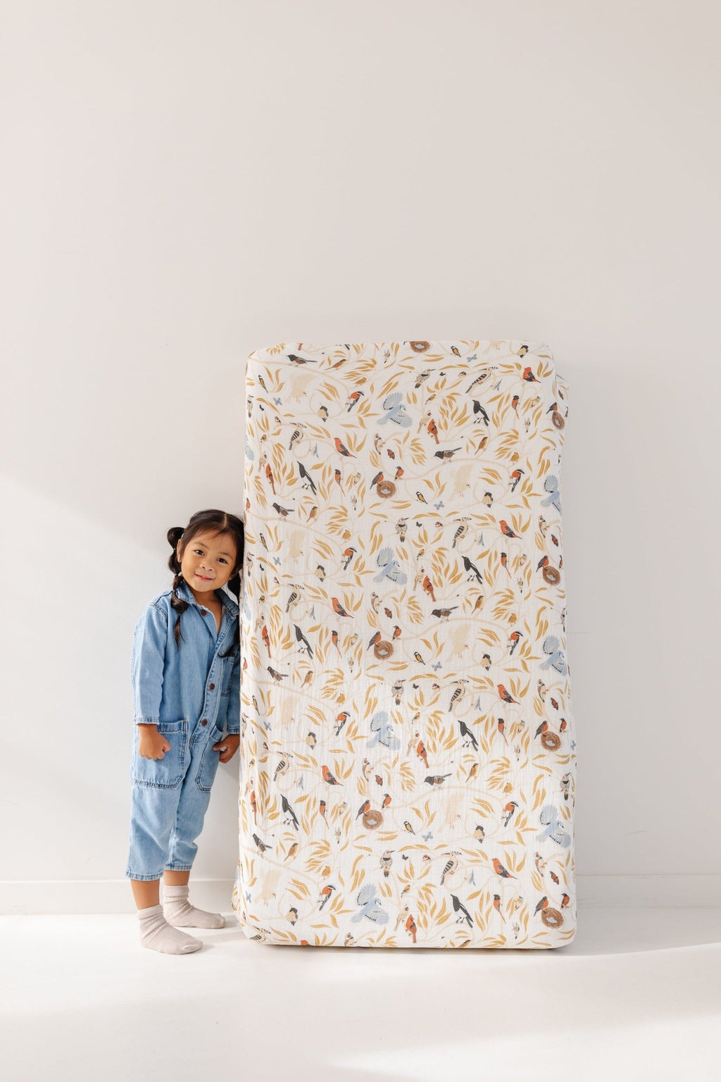 For the Birds Crib Sheet Crib Sheets La Vie Bien For the Birds Crib Sheet