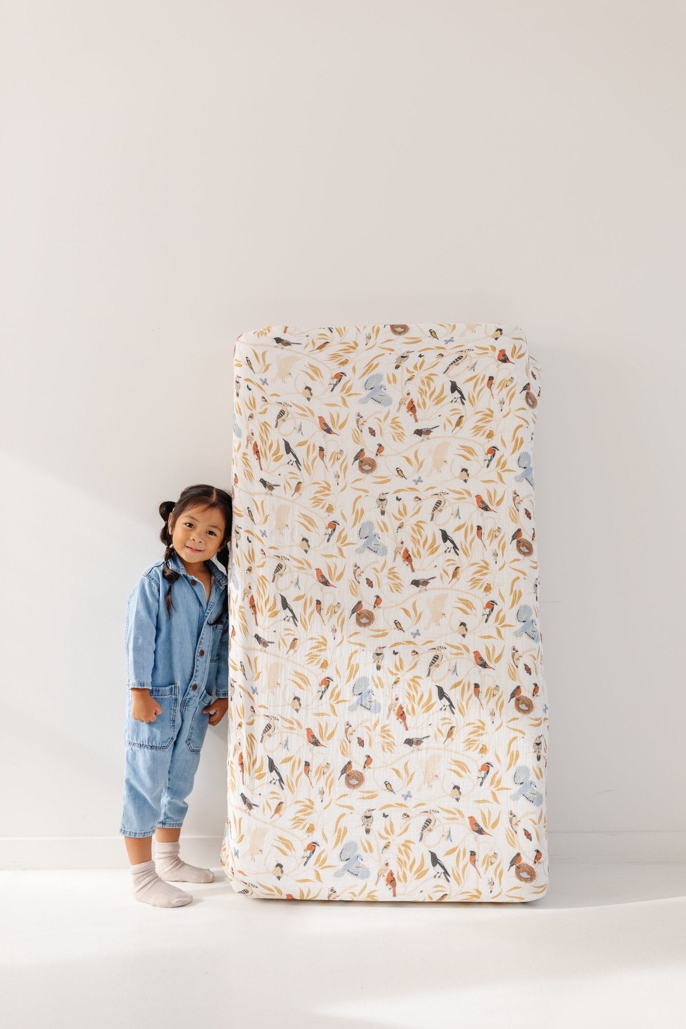 For the Birds Crib Sheet Crib Sheets La Vie Bien For the Birds Crib Sheet