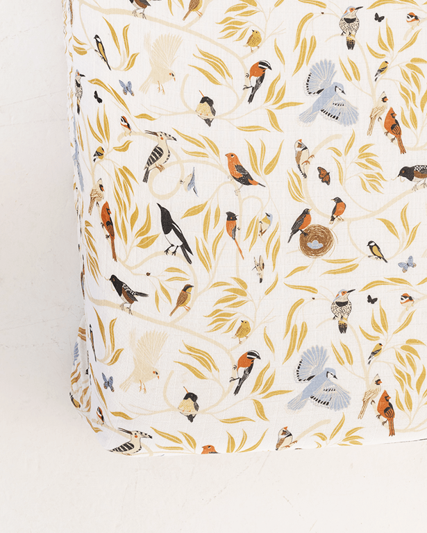 For the Birds Crib Sheet Crib Sheets La Vie Bien For the Birds Crib Sheet