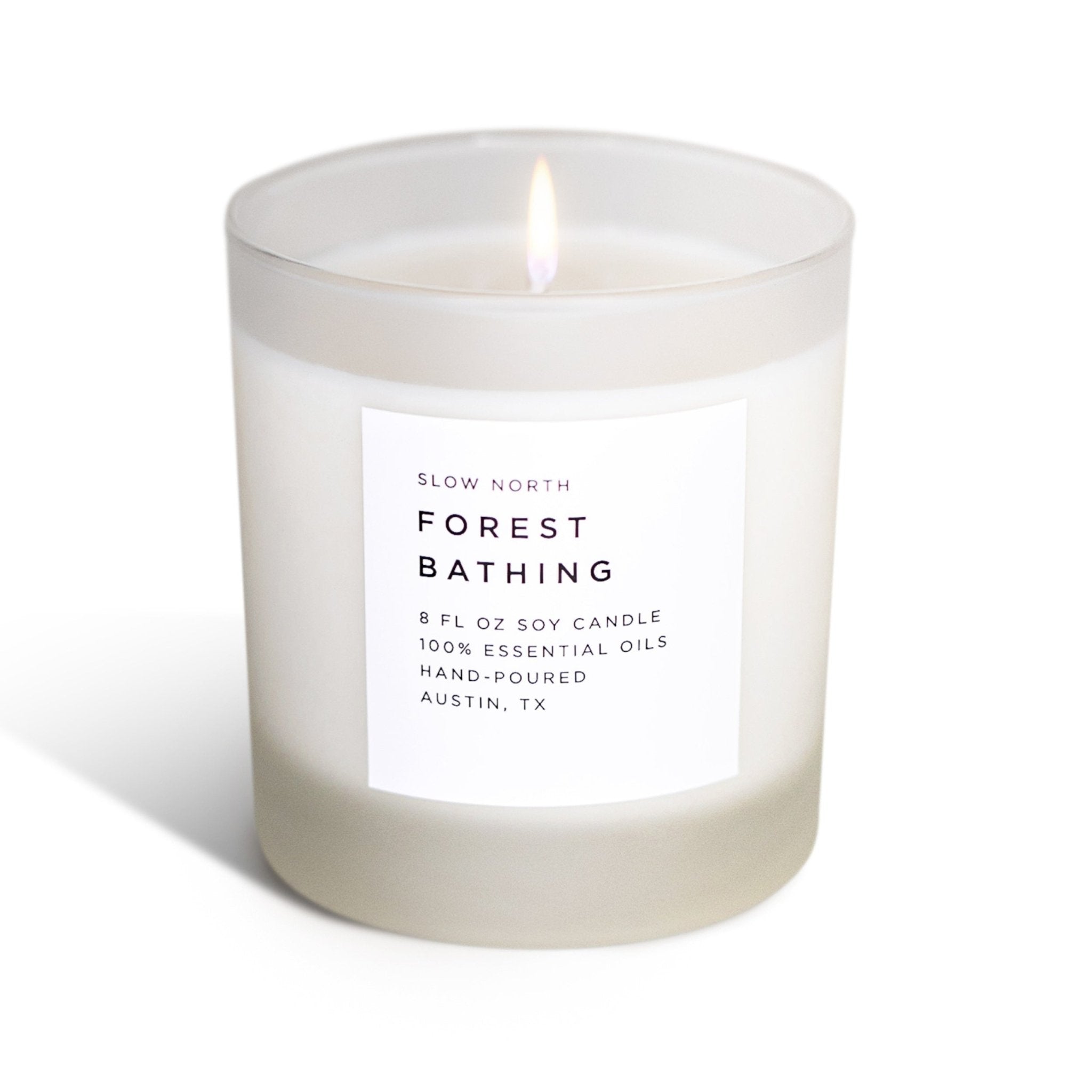 Forest Bathing - Signature Candle (Fir + Pine + Patchouli) Frosted Candles La Vie Bien Forest Bathing - Signature Candle (Fir + Pine + Patchouli)