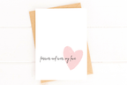 Forever and Ever My Love Wedding Day Card First Look Card Bride to Groom Card by Five Dot Post