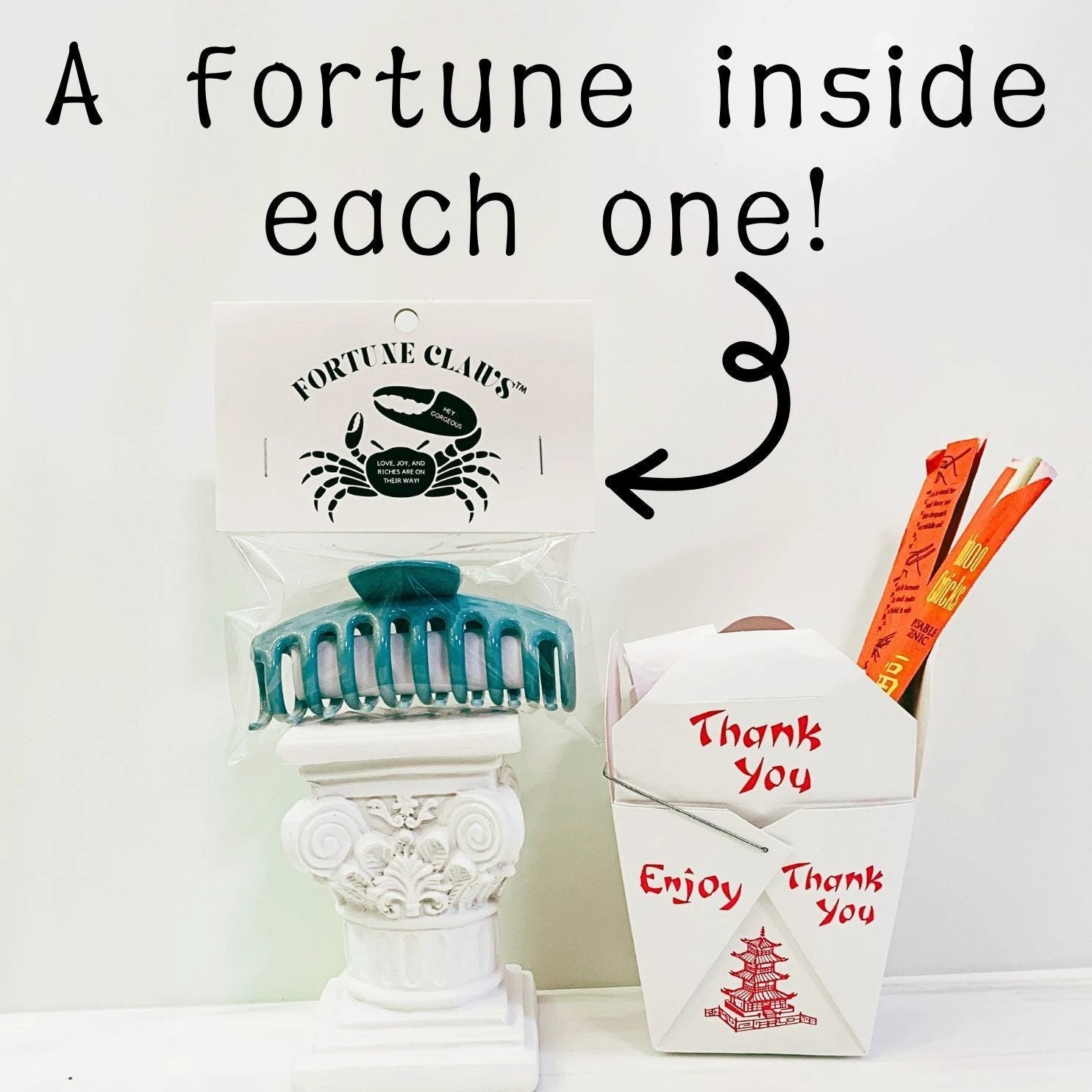 Fortune Claws™ Hair Claws | Unique Fortune Inside | Single or Gift Pack by The Bullish Store
