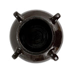 Found Black Clay Jar with Handles by White Cliff Studio