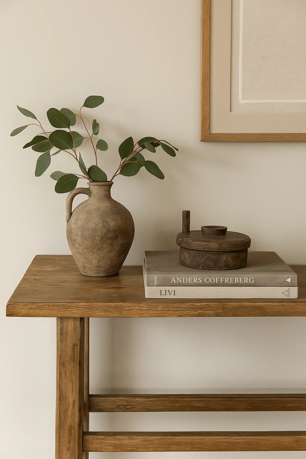 Found Reclaimed Wood Spice Grinder with Lid – Decorative Accent by White Cliff Studio