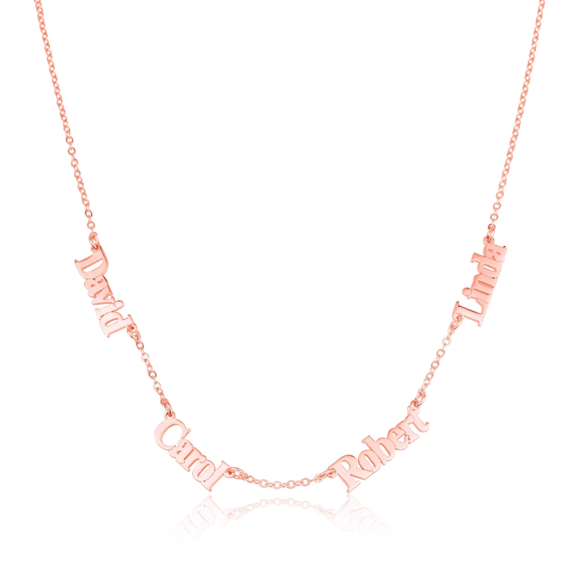 Four Name Necklace