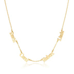 Four Name Necklace La Vie Bien Four Name Necklace