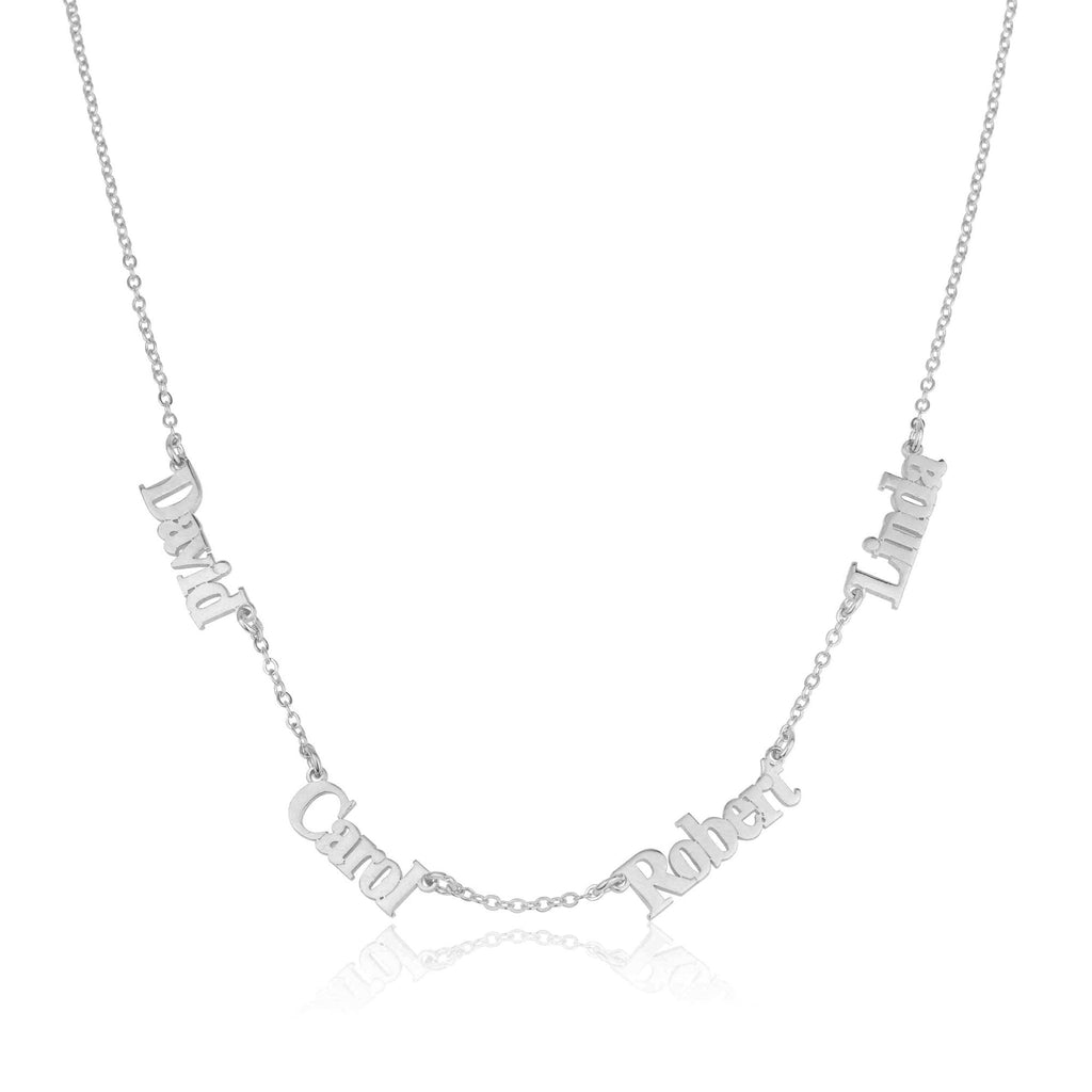 Four Name Necklace La Vie Bien Four Name Necklace