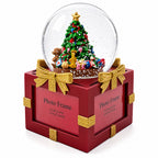 Four-Sided Picture Frame Christmas Tree Musical Water Snow Globe Snow Globes > Santa La Vie Bien Four-Sided Picture Frame Christmas Tree Musical Water Snow Globe