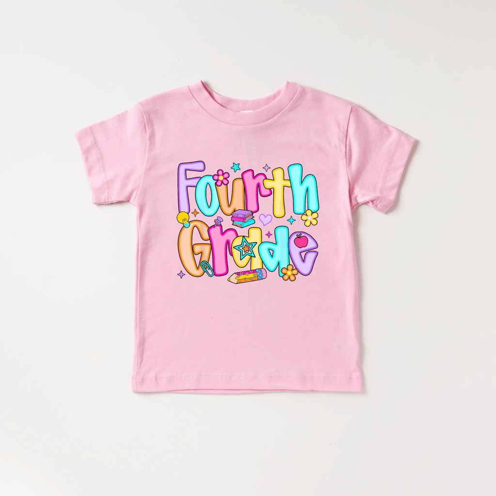 Fourth Grade Girl tee shirt - back to school collection by Benny and Ray Apparel