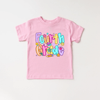Fourth Grade Girl tee shirt - back to school collection by Benny and Ray Apparel